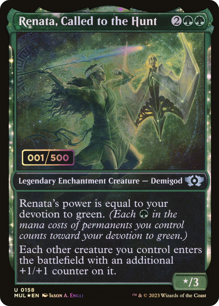 Renata, Called to the Hunt (Serial Numbered) (MUL-158) (Showcase) [Multiverse Legends] Foil