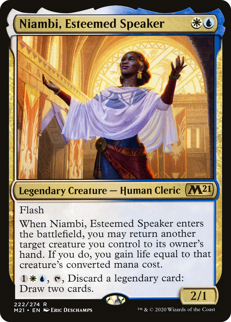 Niambi, Esteemed Speaker (M21-222) [Core Set 2021] Foil