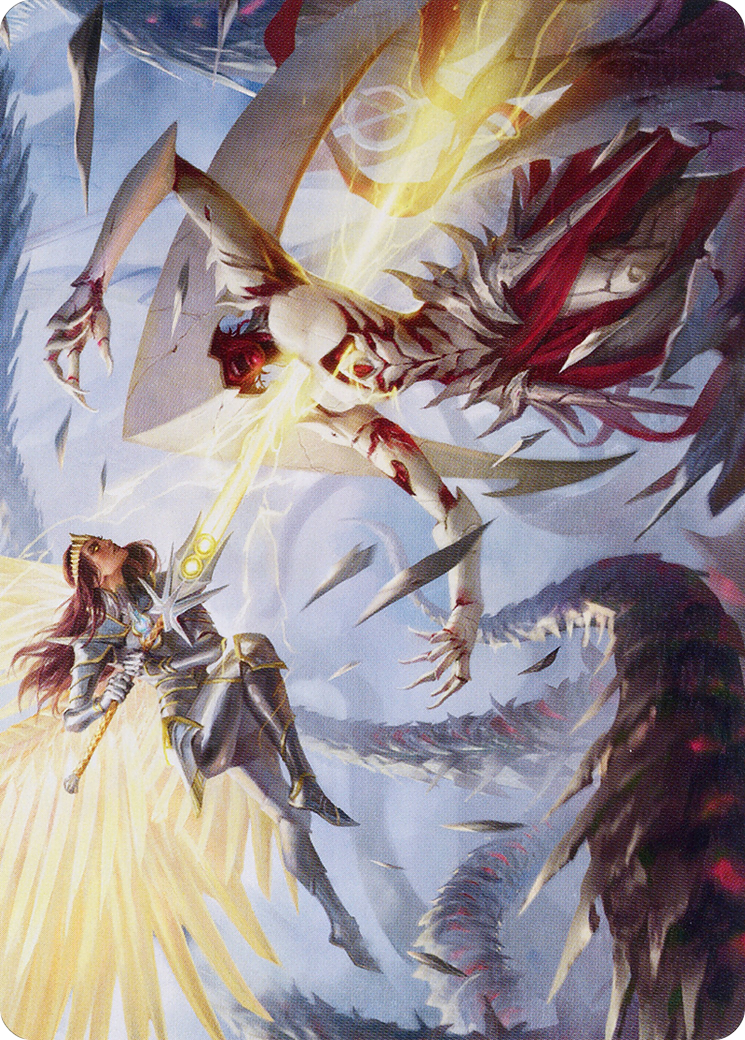Elspeth's Smite // Elspeth's Smite (AMOM-005) (Borderless) [March of the Machine Art Series]