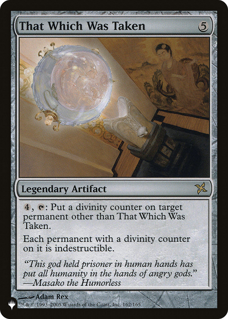 That Which Was Taken (LIST-162/165) [The List]