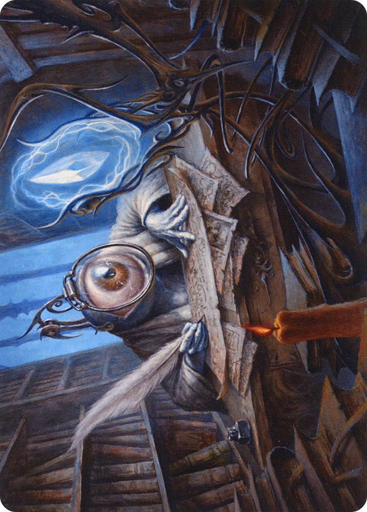 Unblinking Observer // Unblinking Observer (AMID-031) (Borderless) [Midnight Hunt Art Series] Foil