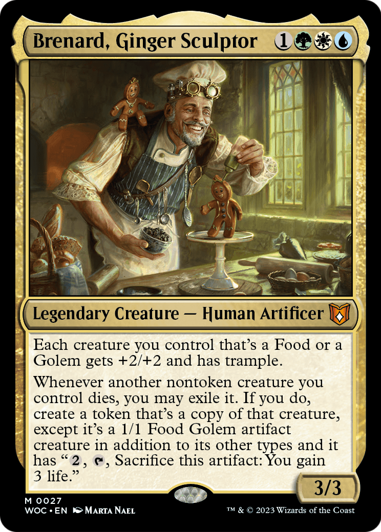 Brenard, Ginger Sculptor (WOC-027) [Wilds of Eldraine Commander]
