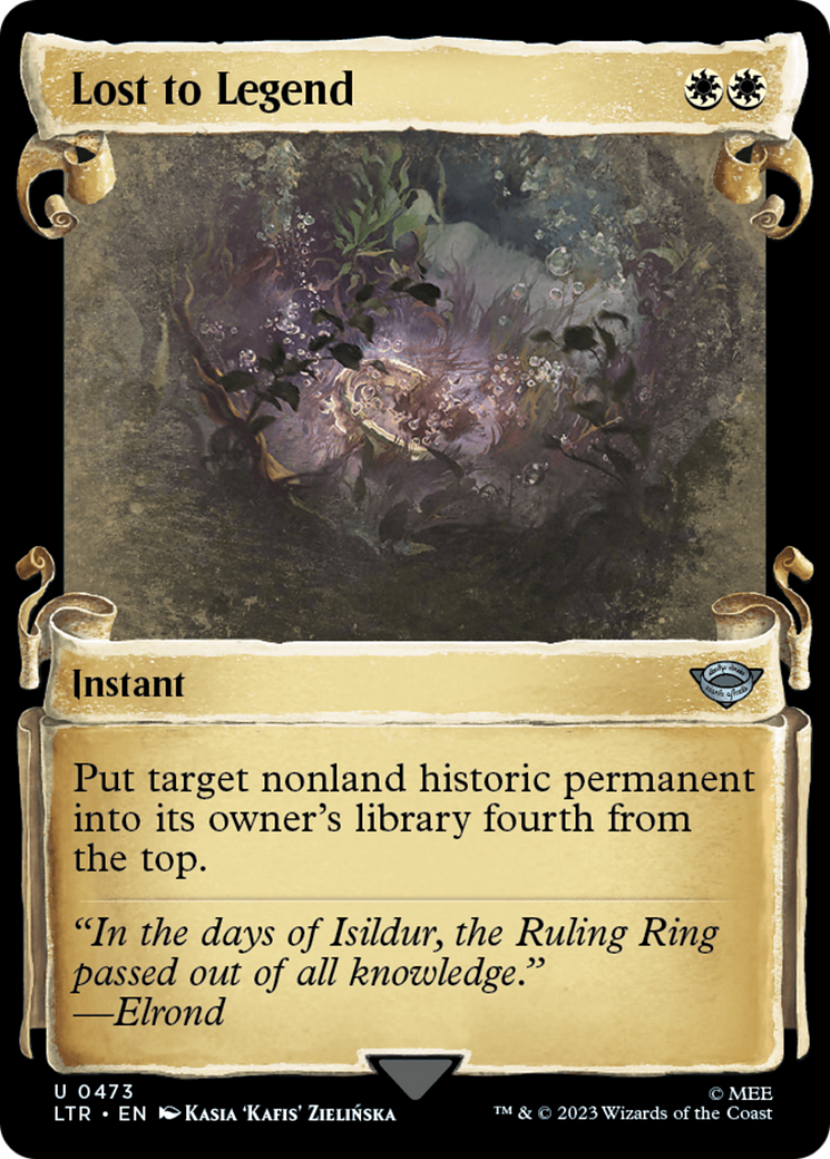 Lost to Legend (Showcase Scrolls) (LTR-473) [The Lord of the Rings: Tales of Middle-earth] Foil