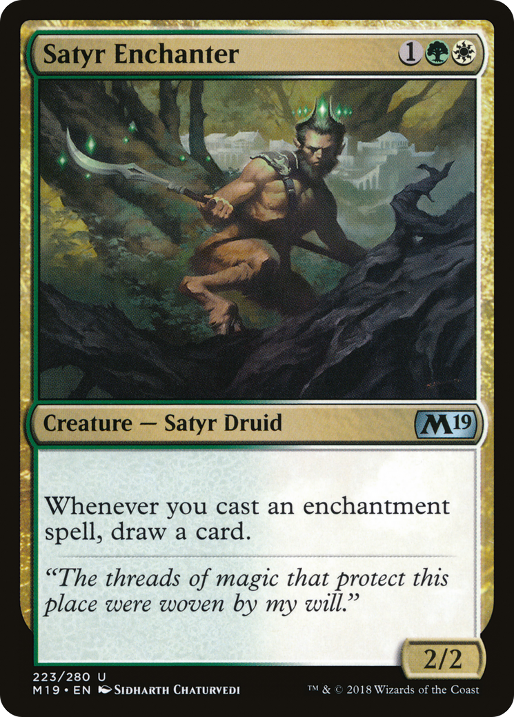 Satyr Enchanter (M19-223) [Core Set 2019]