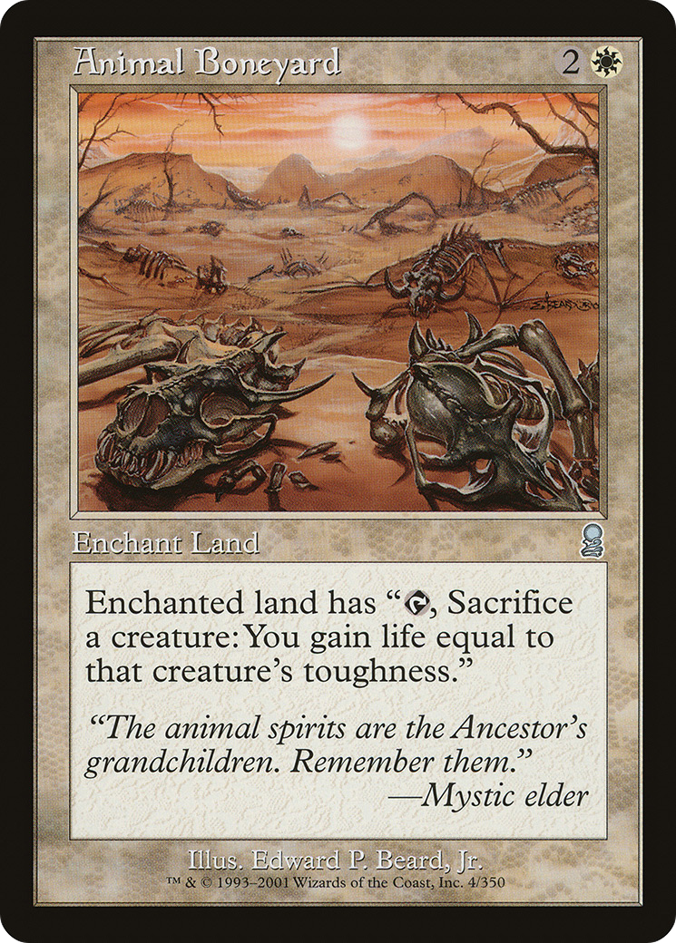 Animal Boneyard (ODY-004) [Odyssey] Foil