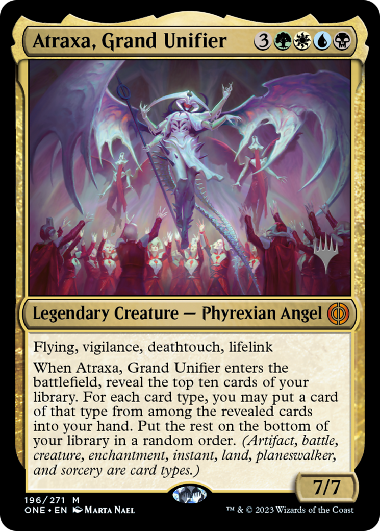 Atraxa, Grand Unifier (PPONE-196) [Promo Pack: Phyrexia: All Will Be One Promos] Foil