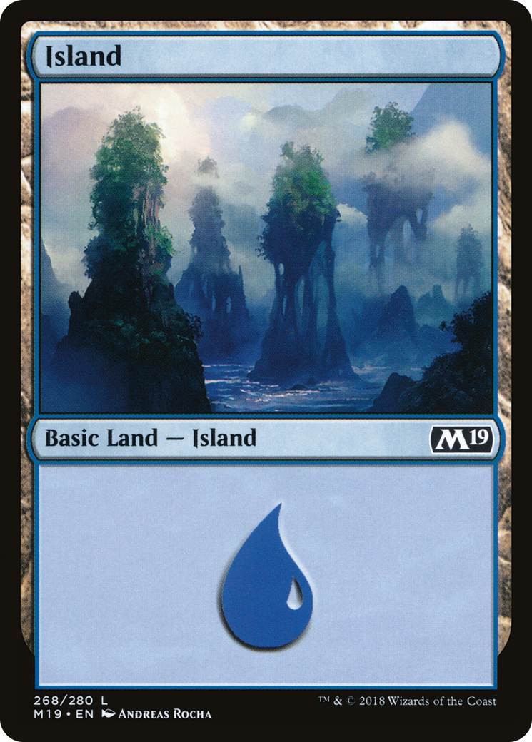 Island (268) - Foil [Core Set 2019]
