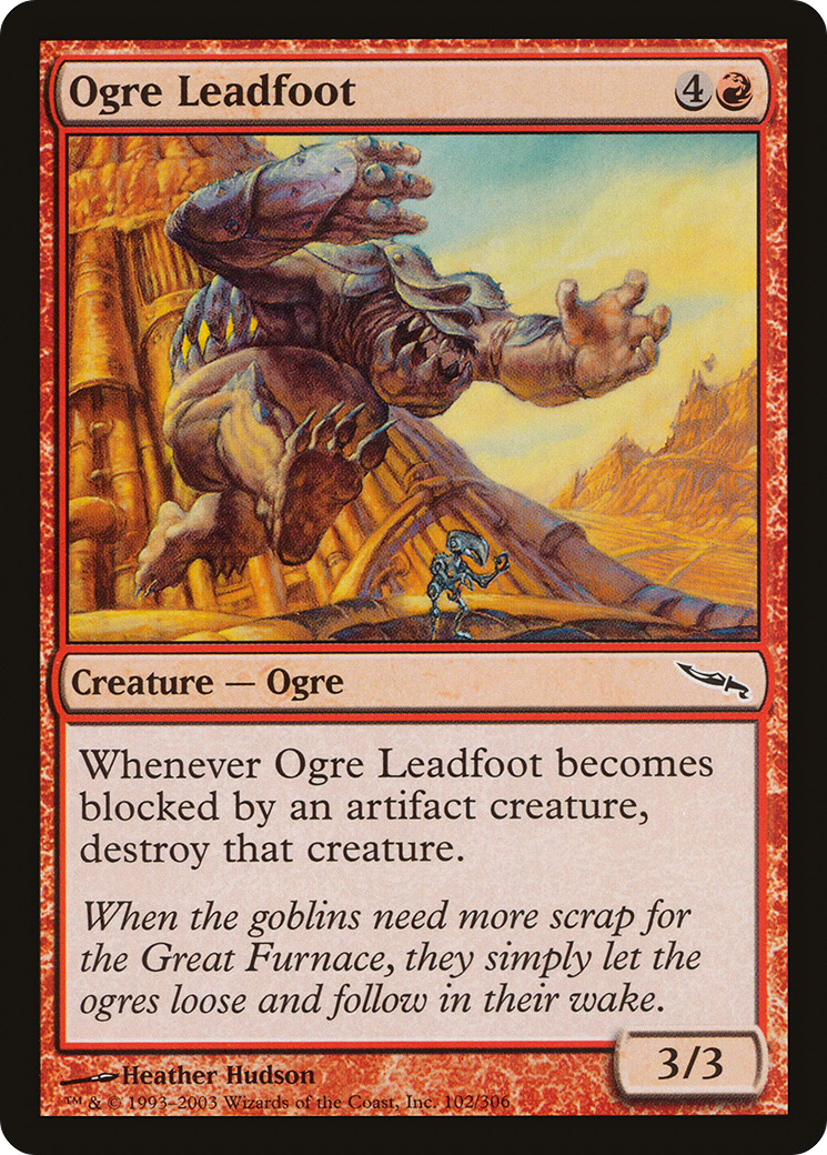 Ogre Leadfoot (MRD-102) [Mirrodin]