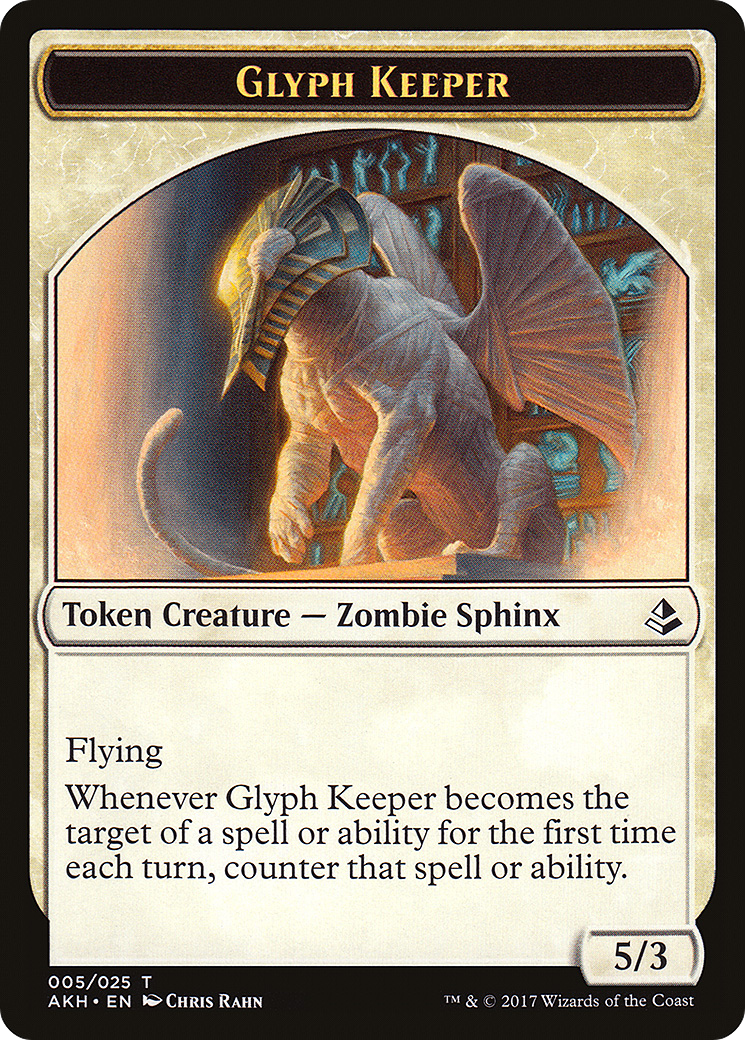 Glyph Keeper Token (AKH-005) [Amonkhet Tokens] Foil