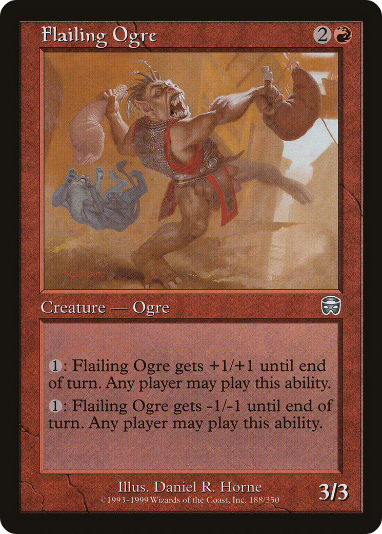 Flailing Ogre (MMQ-188) [Mercadian Masques]