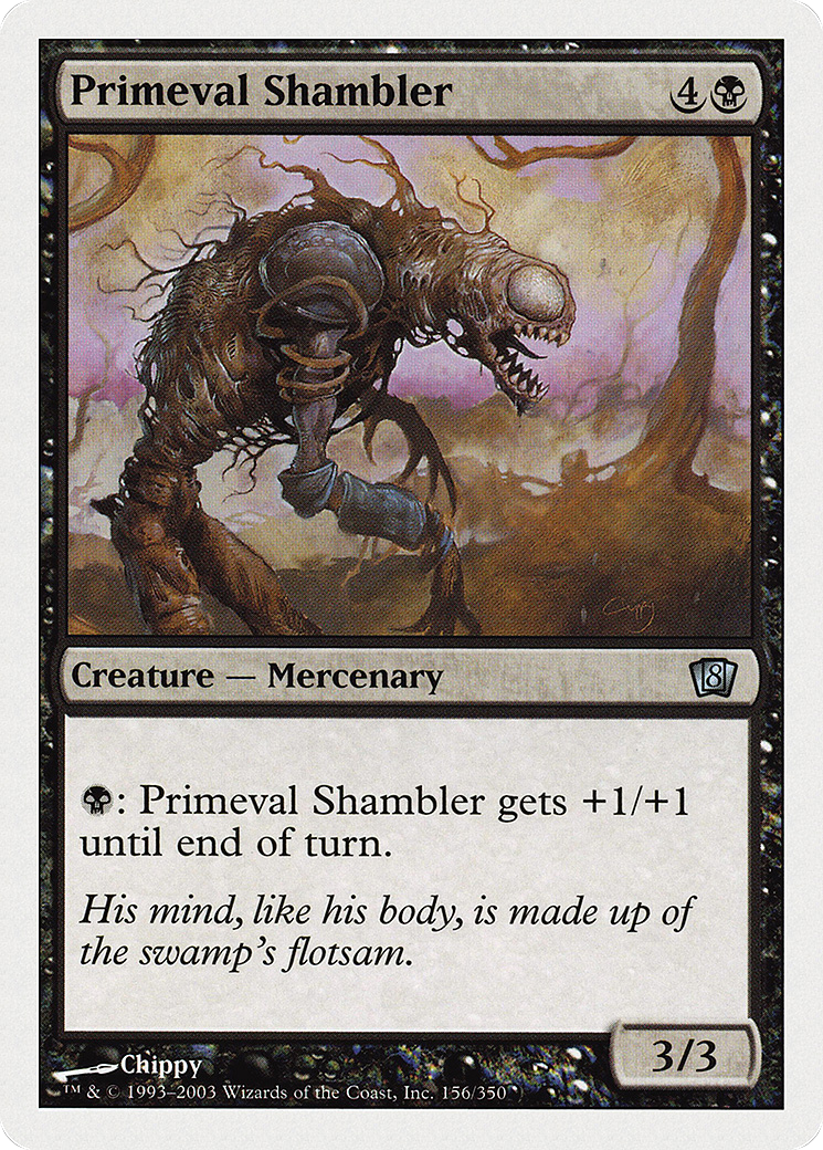 Primeval Shambler (8ED-156) [8th Edition] Foil