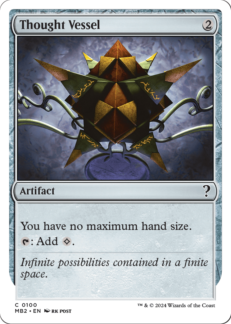 Thought Vessel (White Border) (MB2-100) [Mystery Booster 2]