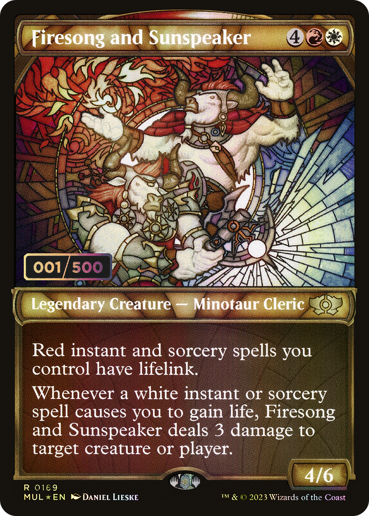 Firesong and Sunspeaker (Serial Numbered) (MUL-169) (Showcase) [Multiverse Legends] Foil