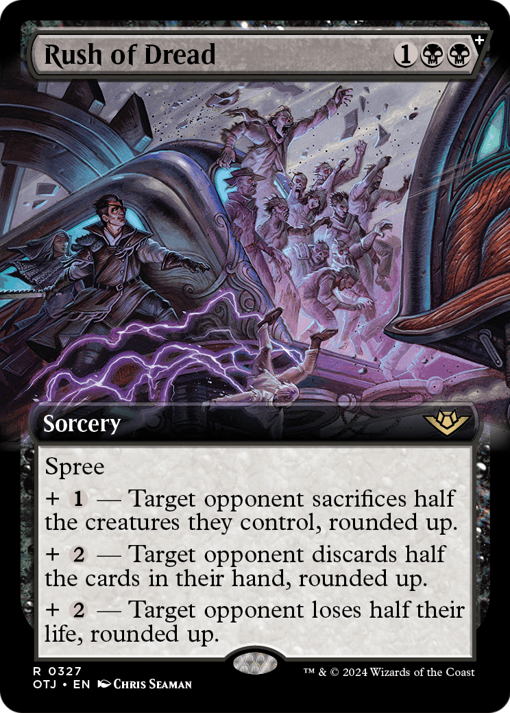 Rush of Dread (Extended Art) (OTJ-327) [Outlaws of Thunder Junction] Foil