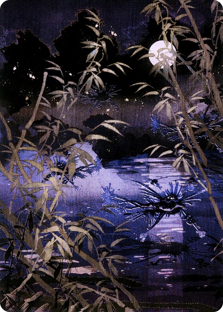 Swamp // Swamp (ANEO-081) (Borderless) [Neon Dynasty Art Series] Foil
