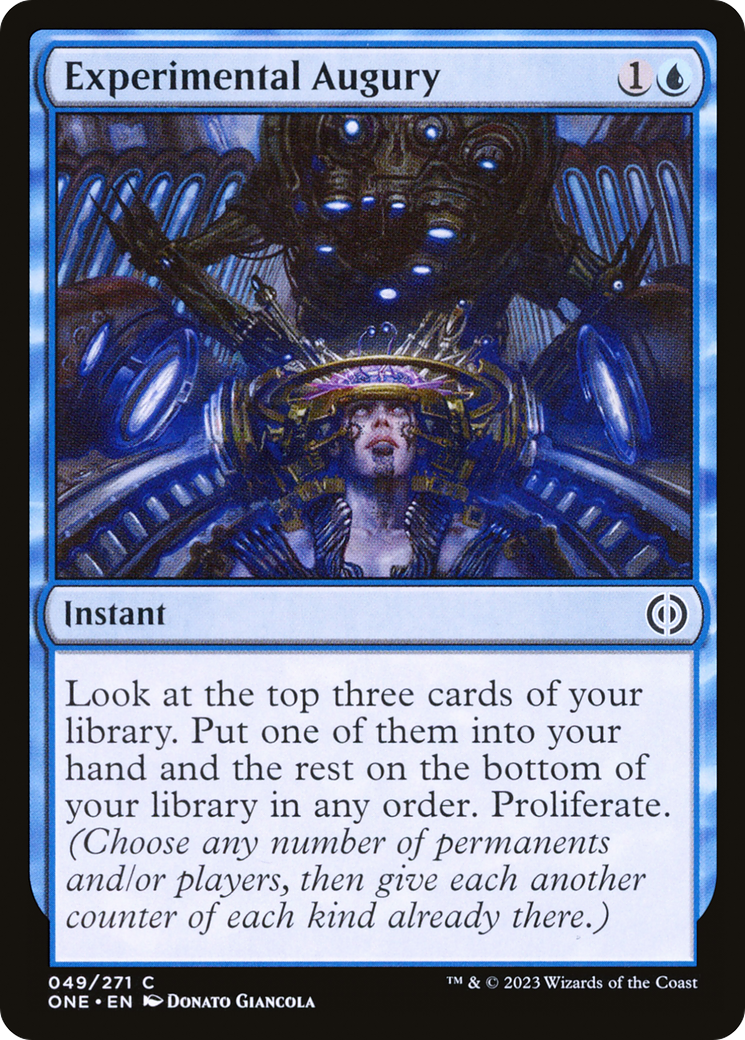 Experimental Augury (ONE-049) [Phyrexia: All Will Be One]