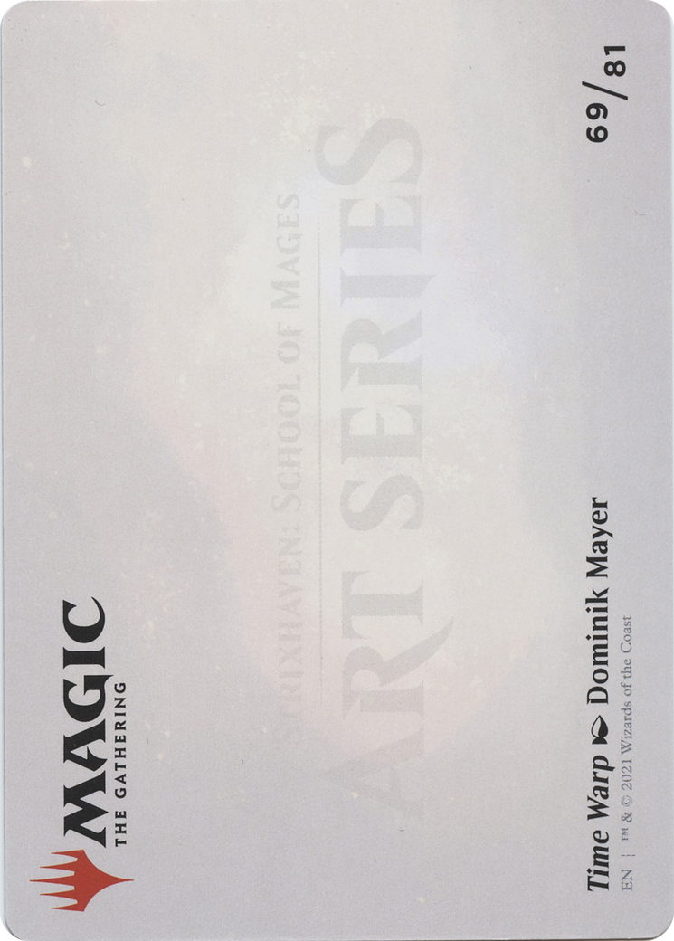 Time Warp // Time Warp (ASTX-069) (Borderless) [Strixhaven Art Series] Foil