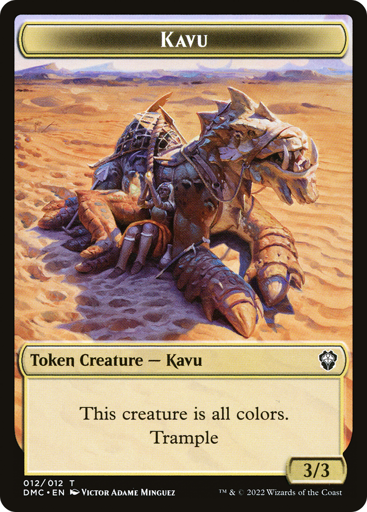 Kavu (TDMC-012) [Dominaria United Commander Tokens] Foil