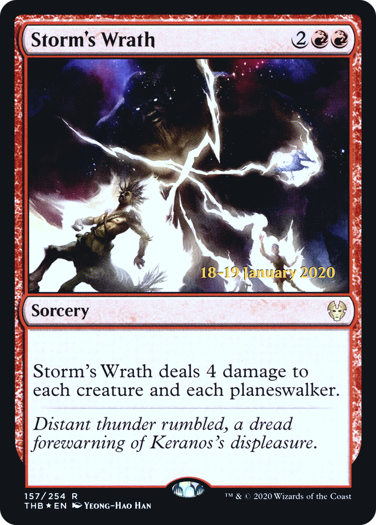 Storm's Wrath (PRE-157) [Theros Beyond Death Promos] Foil