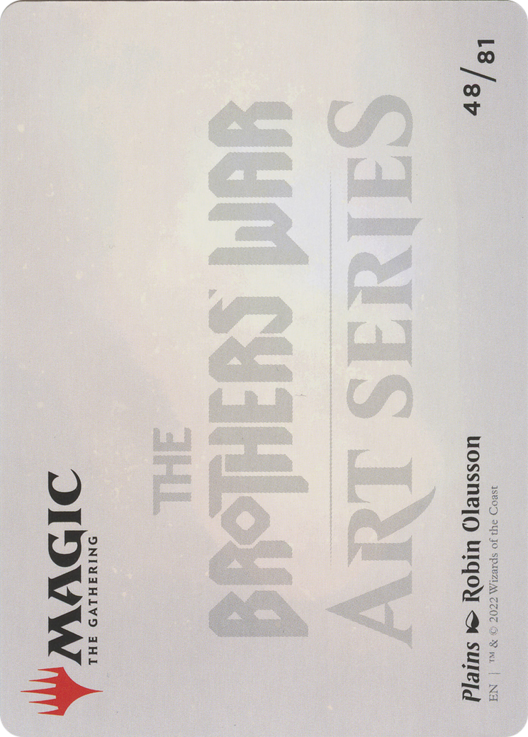 Plains // Plains (ABRO-048) (Borderless) [The Brothers' War Art Series] Foil