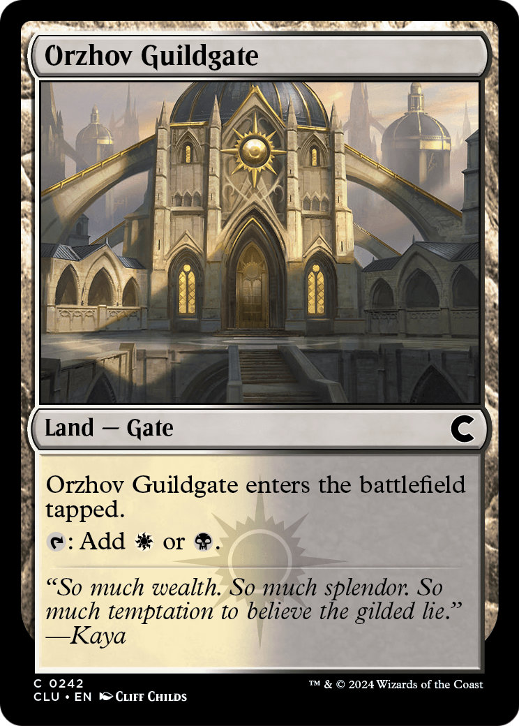 Orzhov Guildgate (CLU-242) [Ravnica: Clue Edition]