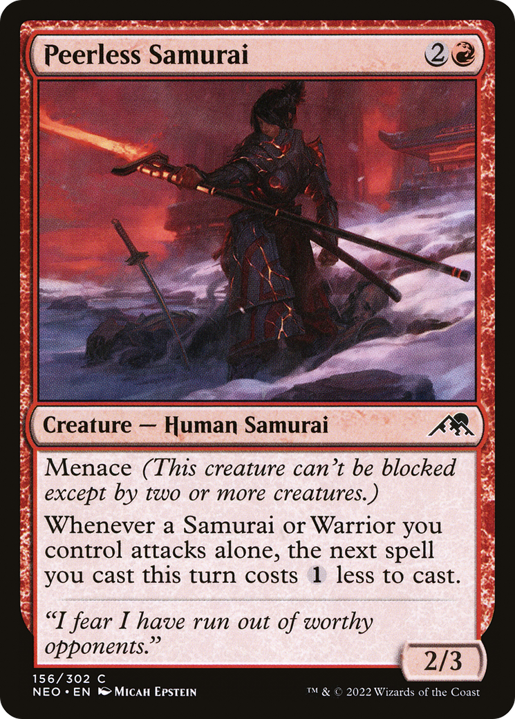 Peerless Samurai - Foil [Kamigawa: Neon Dynasty]