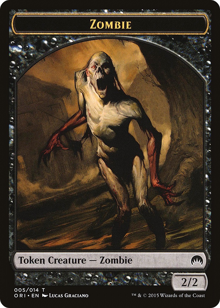 Zombie Token (ORI-005) [Magic Origins Tokens]