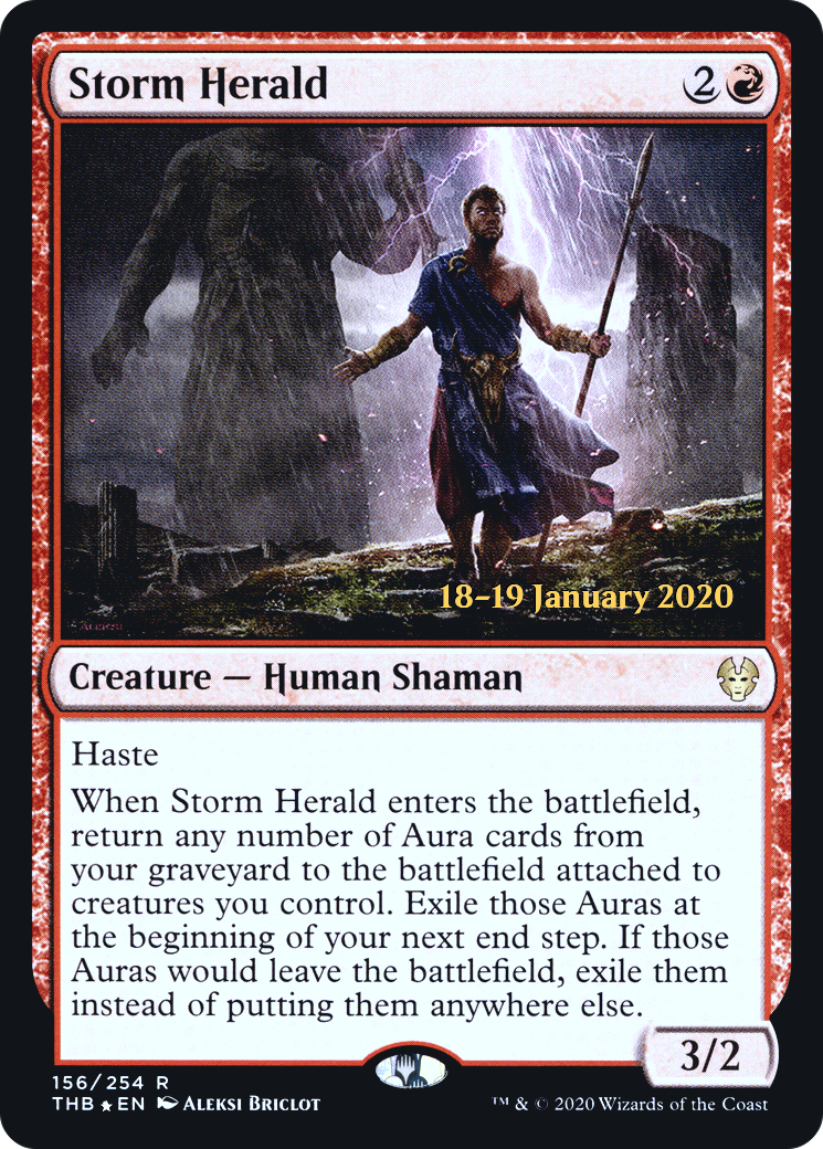 Storm Herald (PRE-156) [Theros Beyond Death Promos] Foil