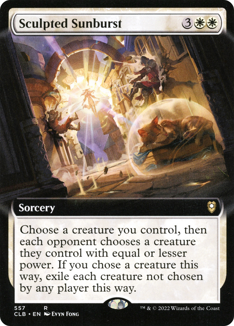 Sculpted Sunburst - Extended Art [Commander Legends: Battle for Baldur's Gate]