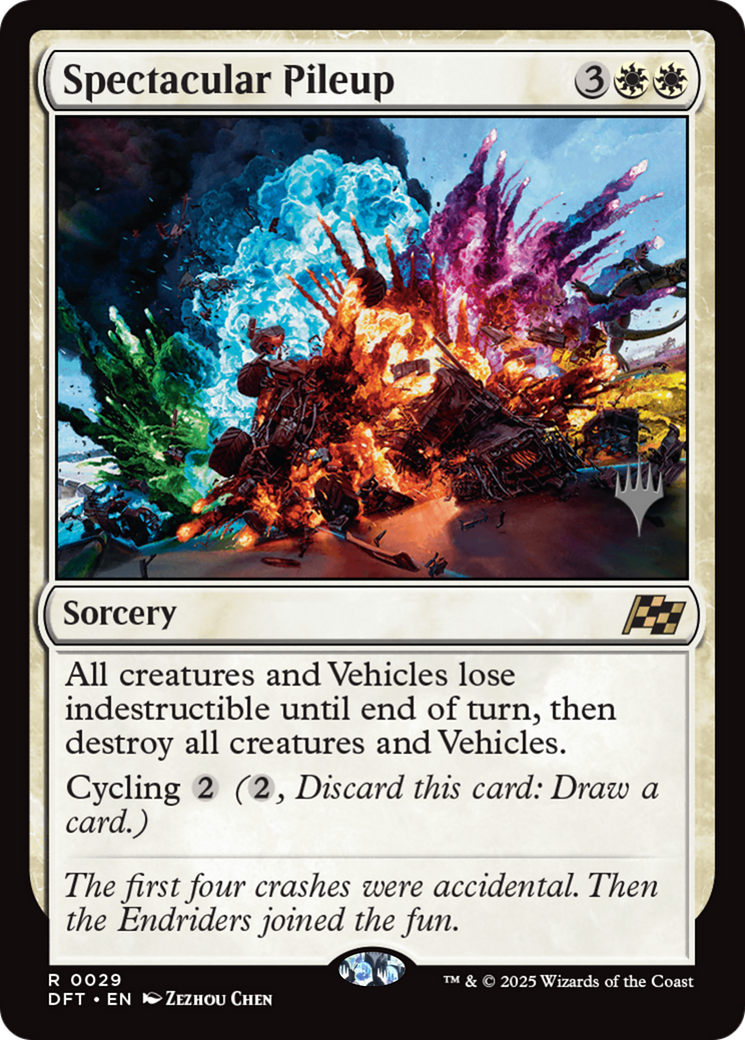 Spectacular Pileup (PPDFT-029) [Promo Pack: Aetherdrift] Foil