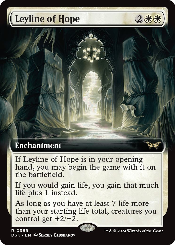 Leyline of Hope (Extended Art) (DSK-369) [Duskmourn: House of Horror] Foil