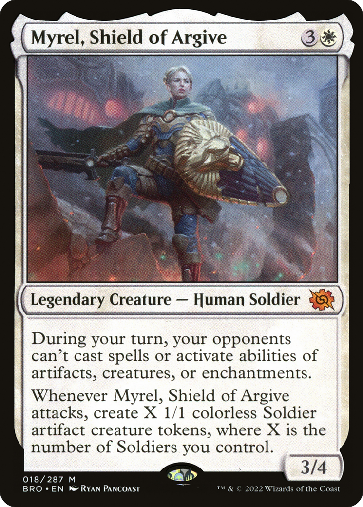 Myrel, Shield of Argive (BRO-018) [The Brothers' War] Foil