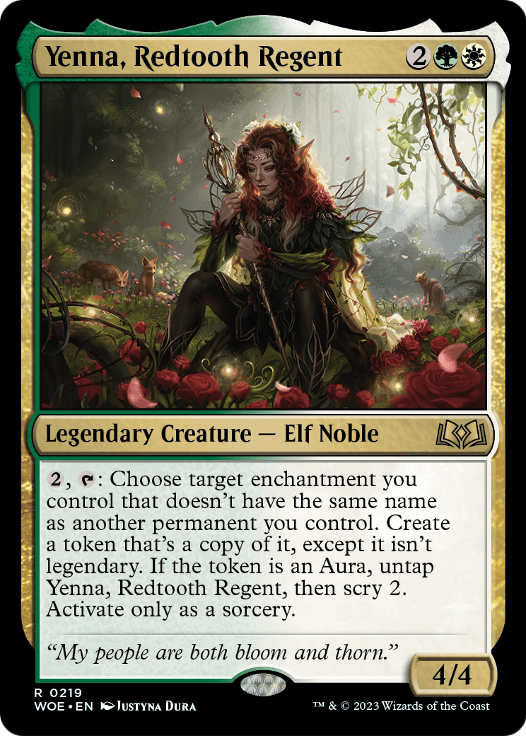 Yenna, Redtooth Regent (WOE-219) [Wilds of Eldraine]