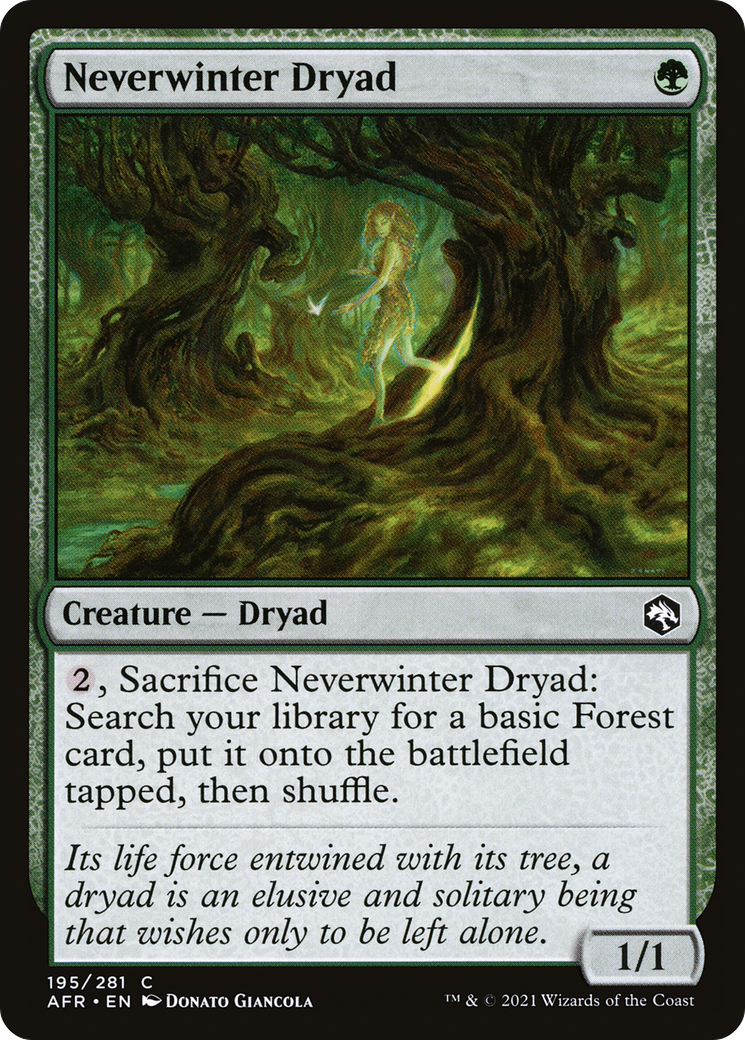 Neverwinter Dryad - Foil [Adventures in the Forgotten Realms]