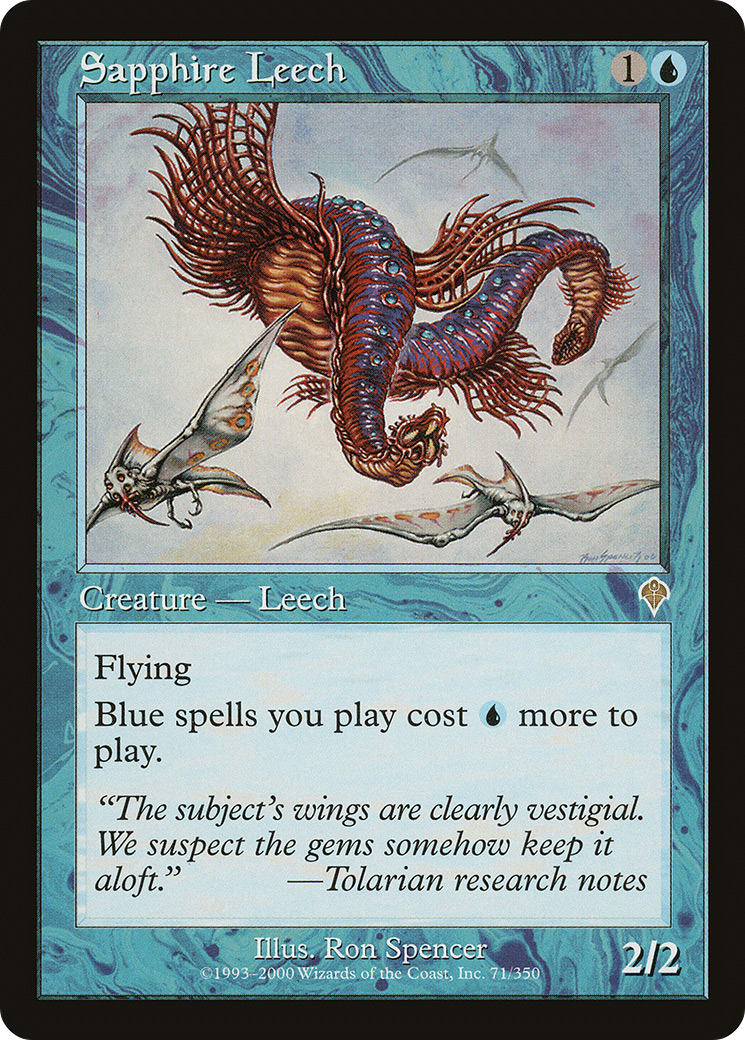 Sapphire Leech (INV-071) [Invasion] Foil
