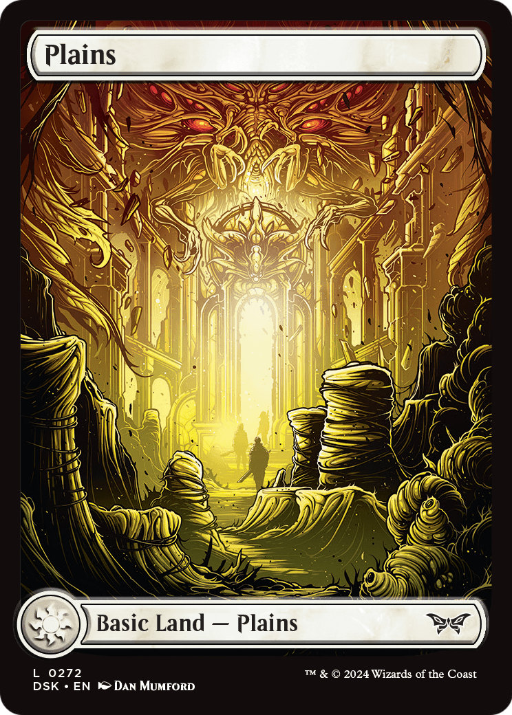 Plains (272) - Full Art (DSK-272) [Duskmourn: House of Horror] Foil