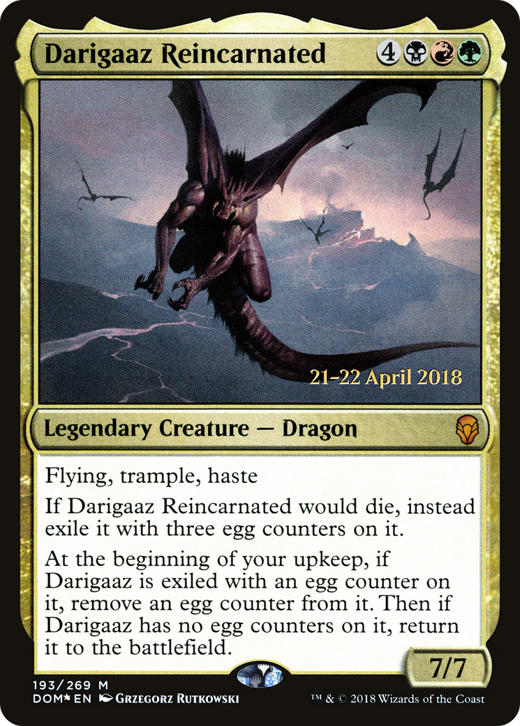Darigaaz Reincarnated (PRE-193) [Dominaria Promos] Foil