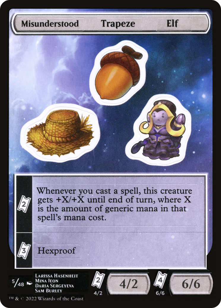 Misunderstood Trapeze Elf (UNF-005) [Unfinity Sticker Sheets]