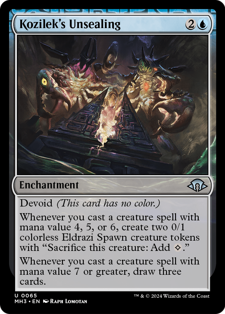 Kozilek's Unsealing (MH3-065) [Modern Horizons 3] Foil