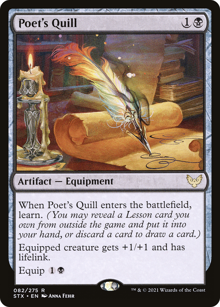 Poet's Quill - Foil [Strixhaven: School of Mages]