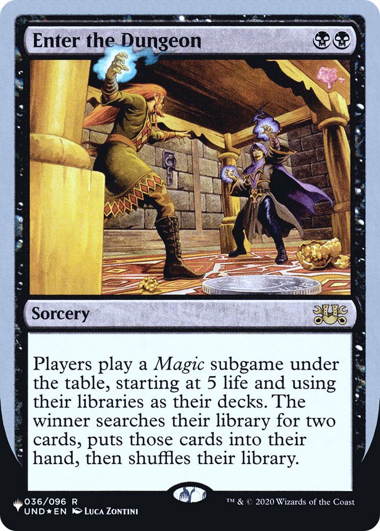 Enter the Dungeon (LIST-036/096) [The List (Unfinity Foil Edition)] Foil