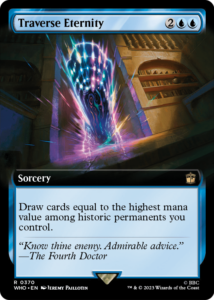 Traverse Eternity (Extended Art) (WHO-370) [Doctor Who] Foil