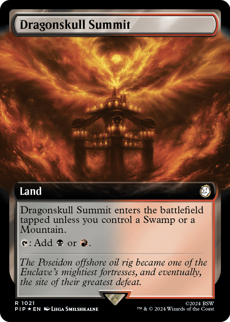 Dragonskull Summit (Extended Art) (Surge Foil) (PIP-1021) [Fallout] Foil