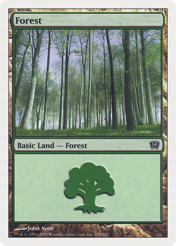 Forest (9ED-350) [9th Edition] Foil