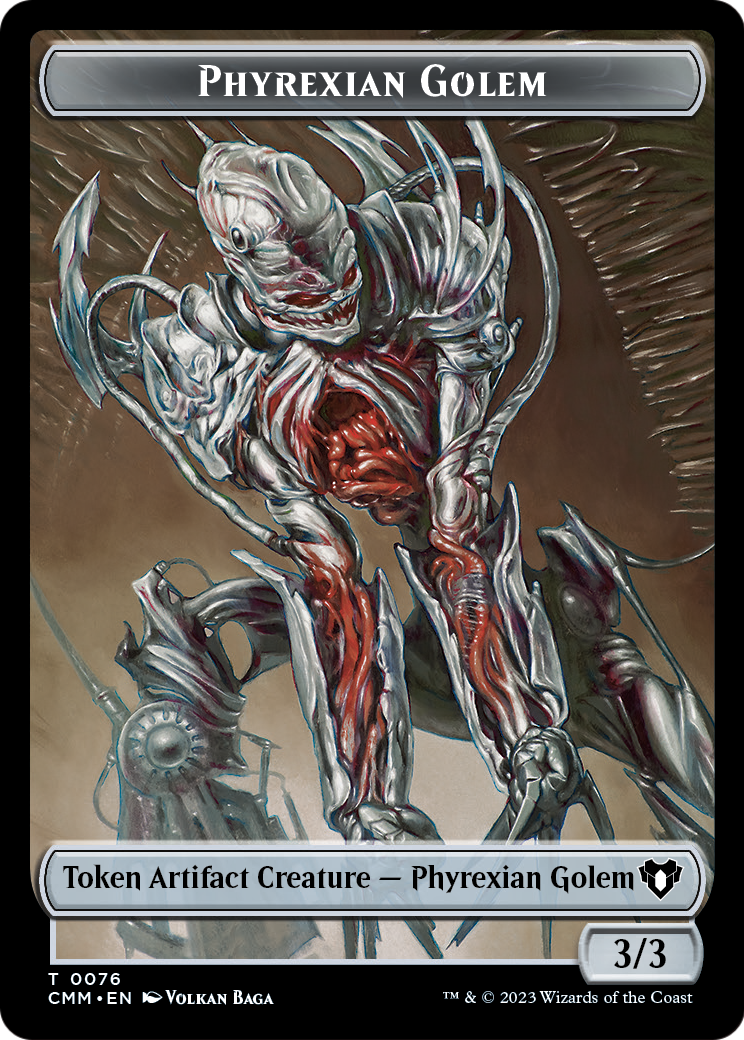 Phyrexian Golem (TCMM-076) [Commander Masters Tokens]