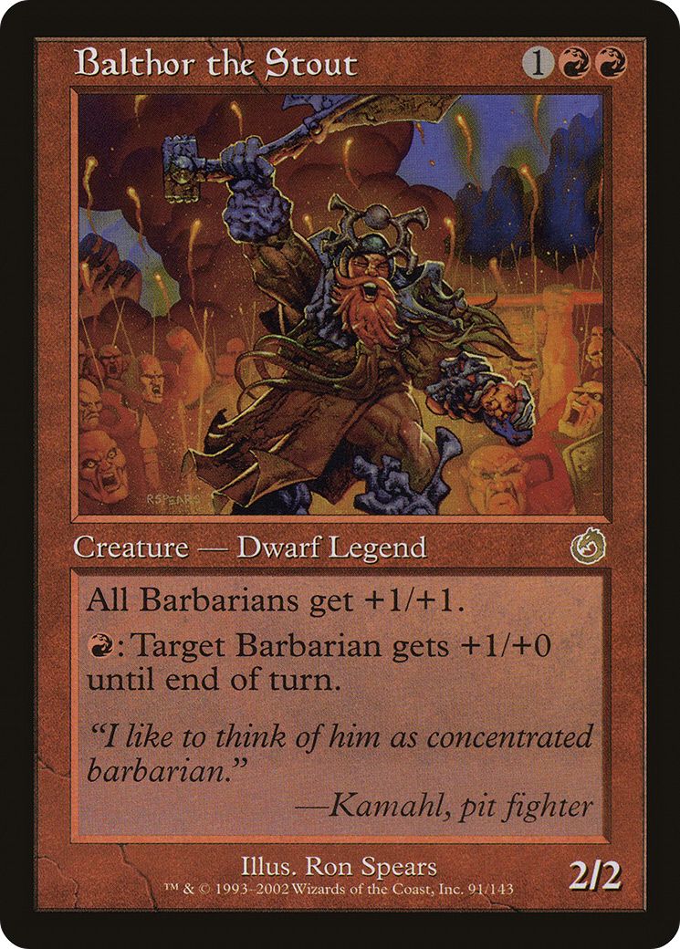 Balthor the Stout (TOR-091) [Torment]