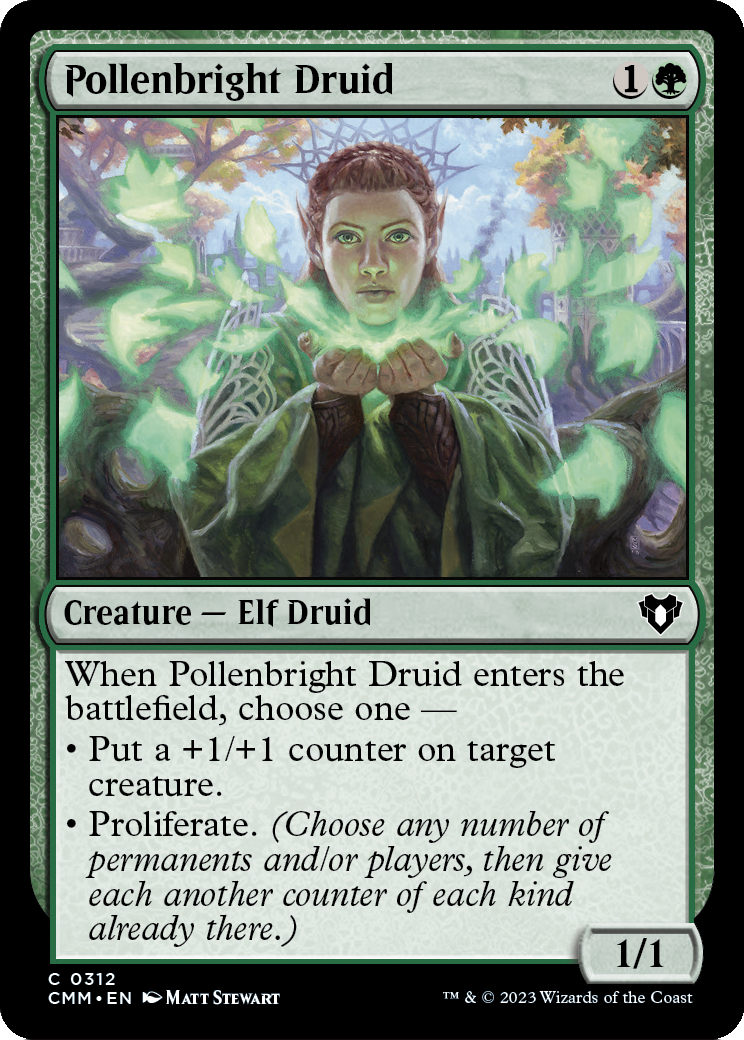 Pollenbright Druid (CMM-312) [Commander Masters] Foil