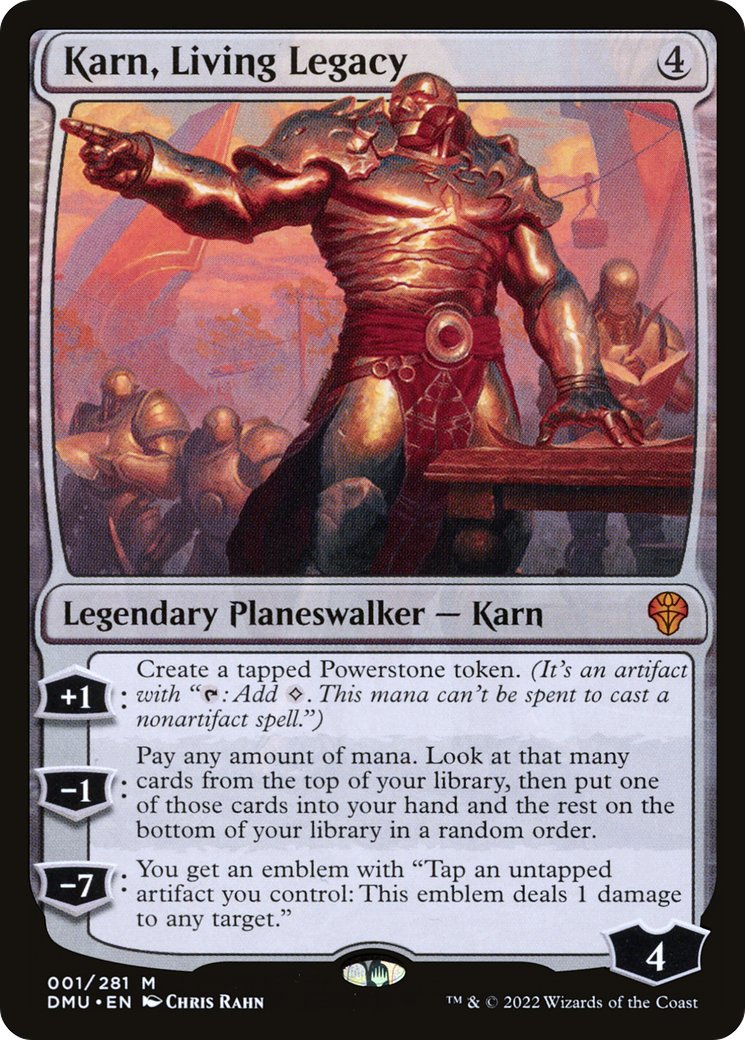 Karn, Living Legacy (DMU-001) [Dominaria United] Foil