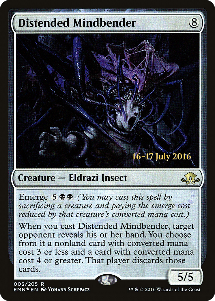 Distended Mindbender (PRE-003) [Eldritch Moon Promos] Foil