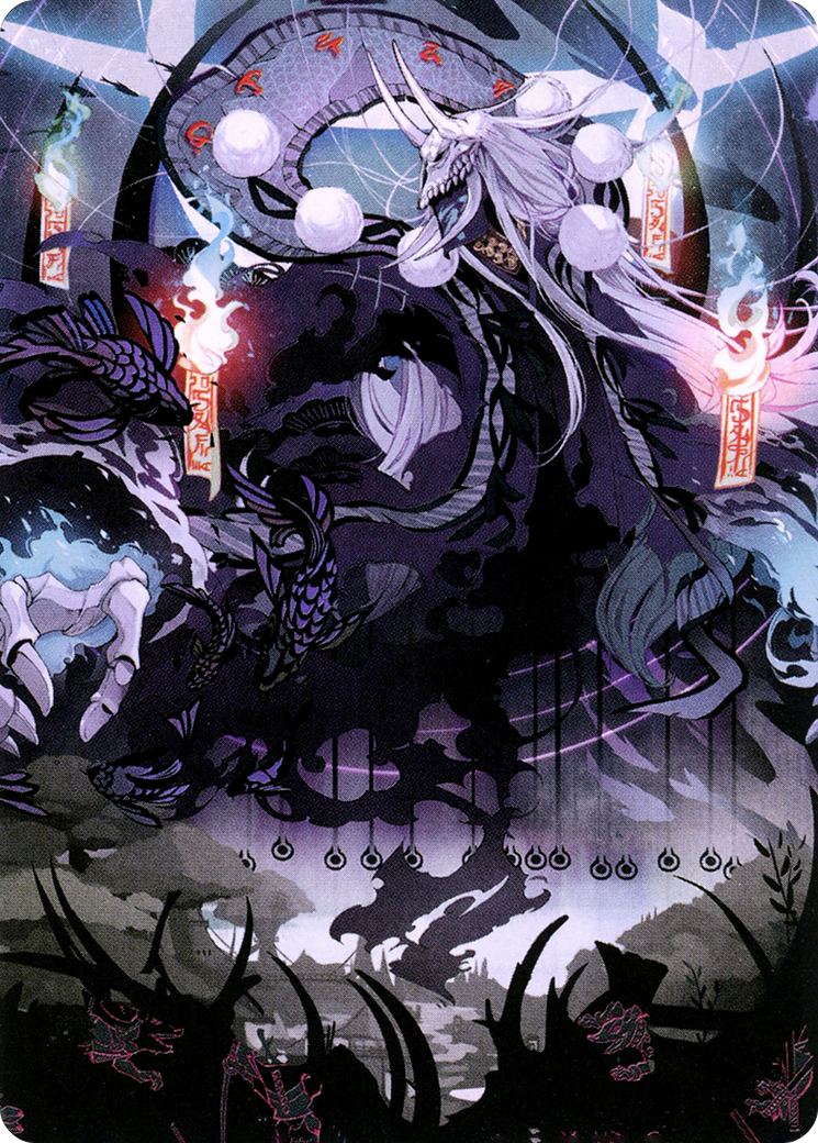 Echo of Death's Wail // Echo of Death's Wail (ANEO-055) (Borderless) [Neon Dynasty Art Series] Foil